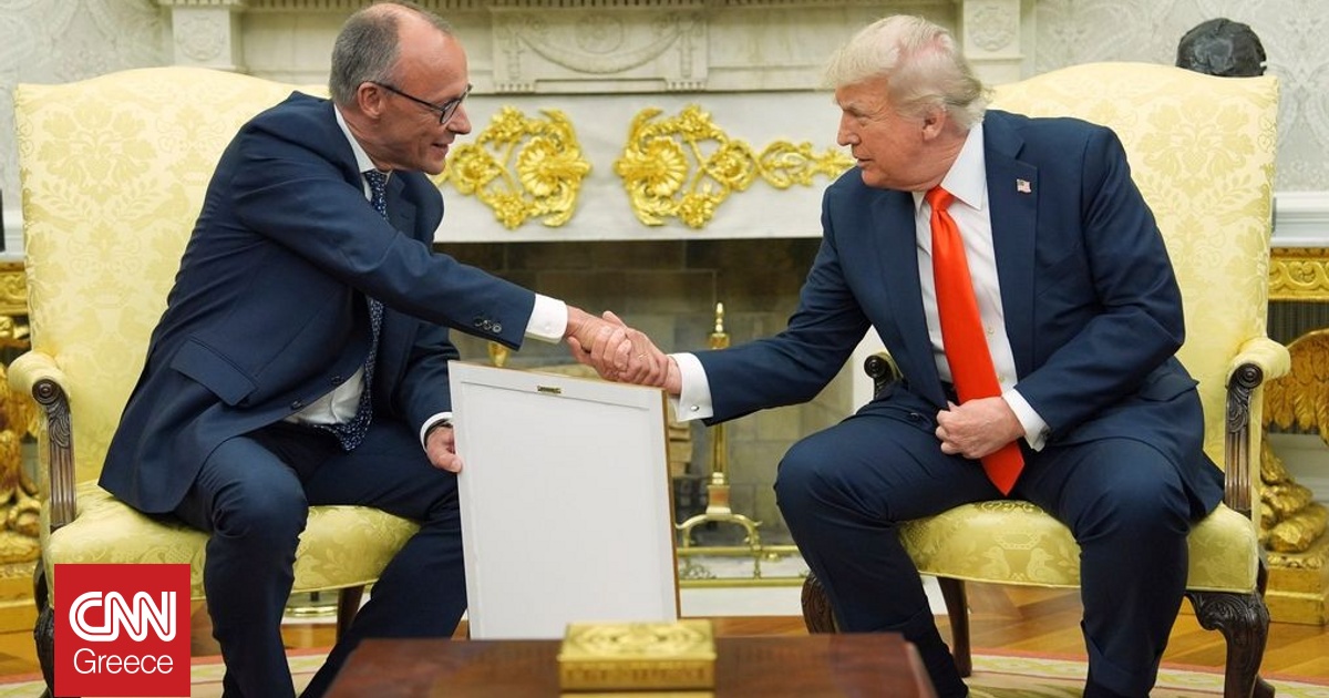 Το ιδιαίτερο δώρο του Μερτς στον Τραμπ – Η Ουκρανία στο επίκεντρο της συνάντησης στο Οβάλ Γραφείο