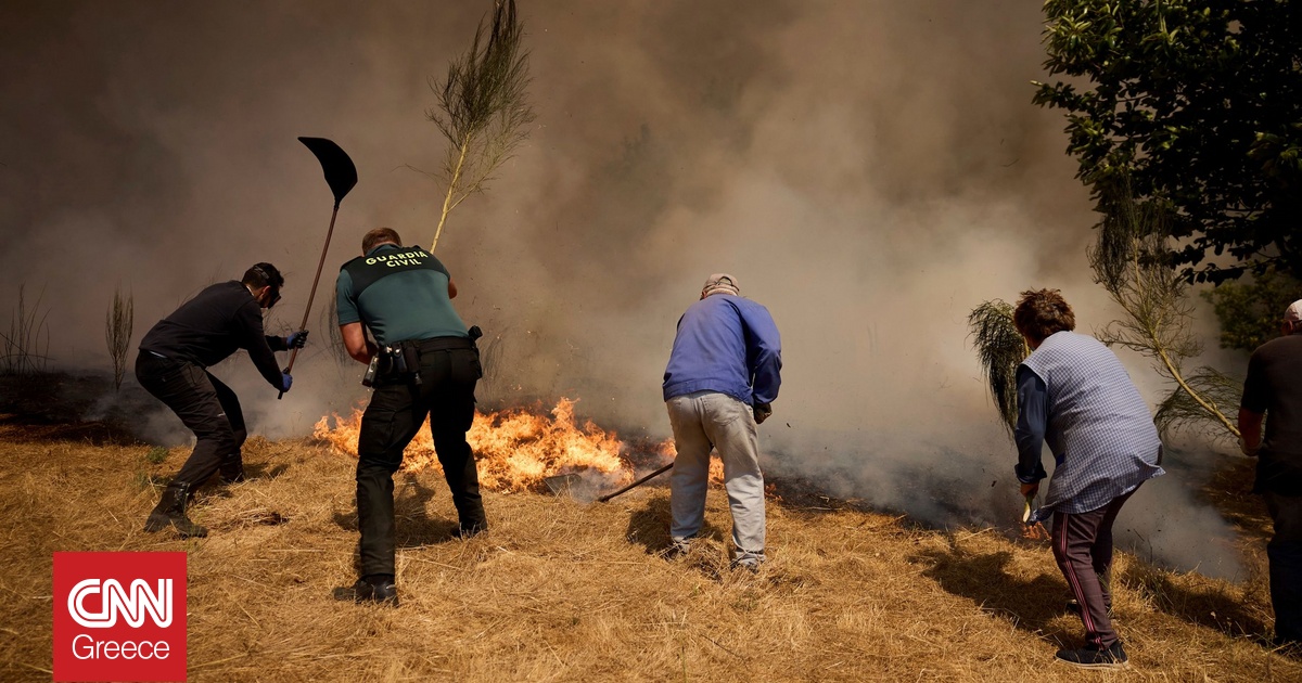 Φωτιές στην Ισπανία: Οι ισχυροί άνεμοι δυσχεραίνουν το έργο των πυροσβεστών