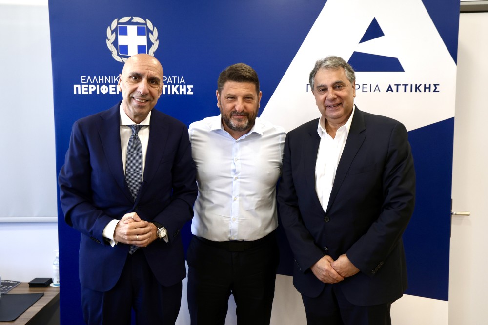 Συνάντηση του Περιφερειάρχη Αττικής με τον Πρόεδρο του ΕΒΕΑ και τον Πρόεδρο του ΕΒΕΠ