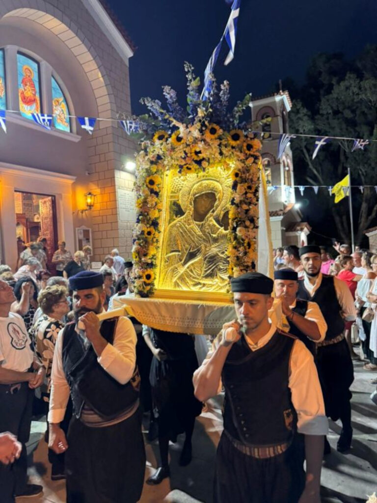 Πάνδημος εορτασμός της Παναγίας Φανερωμένης στη Νέα Αρτάκη
