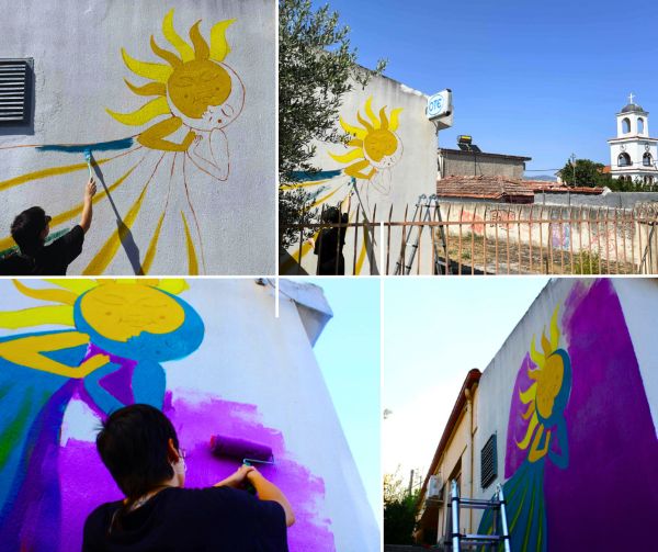 Η SAN Team της ΑΡΣΙΣ Κοζάνης ξεκινά την τρίτη της τοιχογραφία, στην Κατω Κώμη