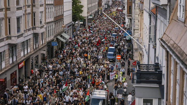 Διαδήλωση υπέρ των Παλαιστινίων στην Κοπεγχάγη