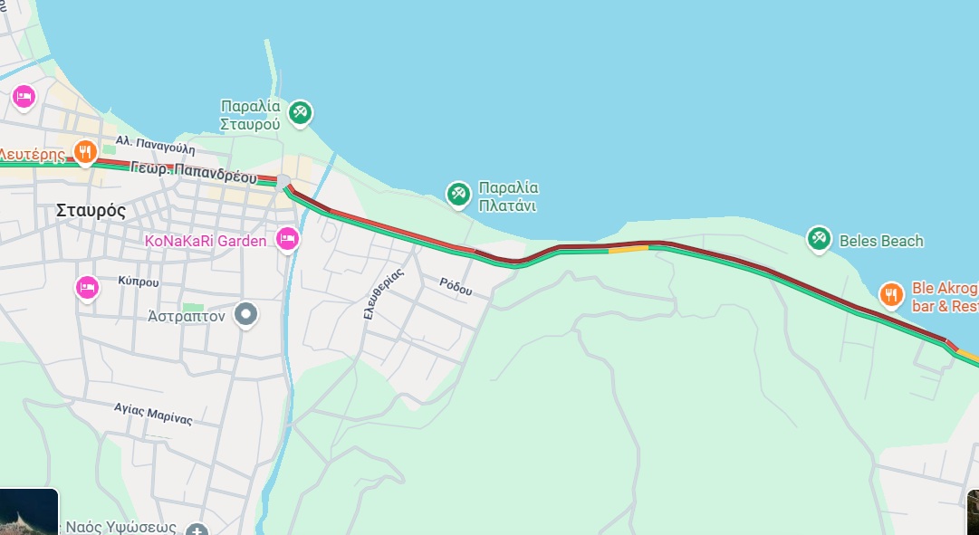 Κυκλοφοριακό «έμφραγμα» στον Σταυρό Θεσσαλονίκης