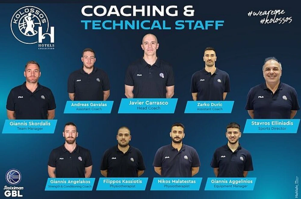 Ο Κολοσσός Ρόδου ανακοίνωσε το προπονητικό του επιτελείο