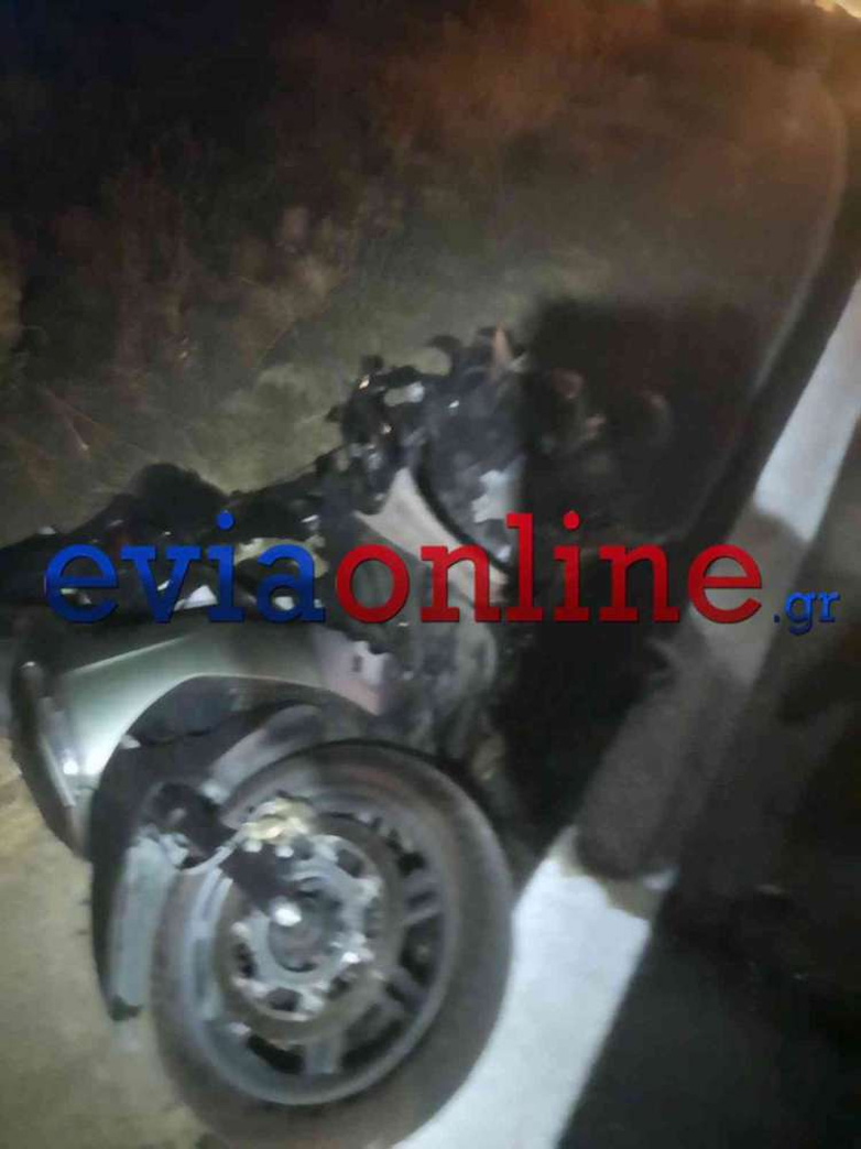 Σοβαρό τροχαίο με τρεις τραυματίες στην Εύβοια