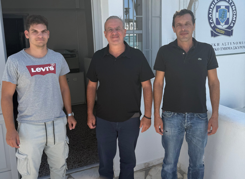 Την Σκύρο επισκέφθηκε ο Θανάσης Ζεμπίλης