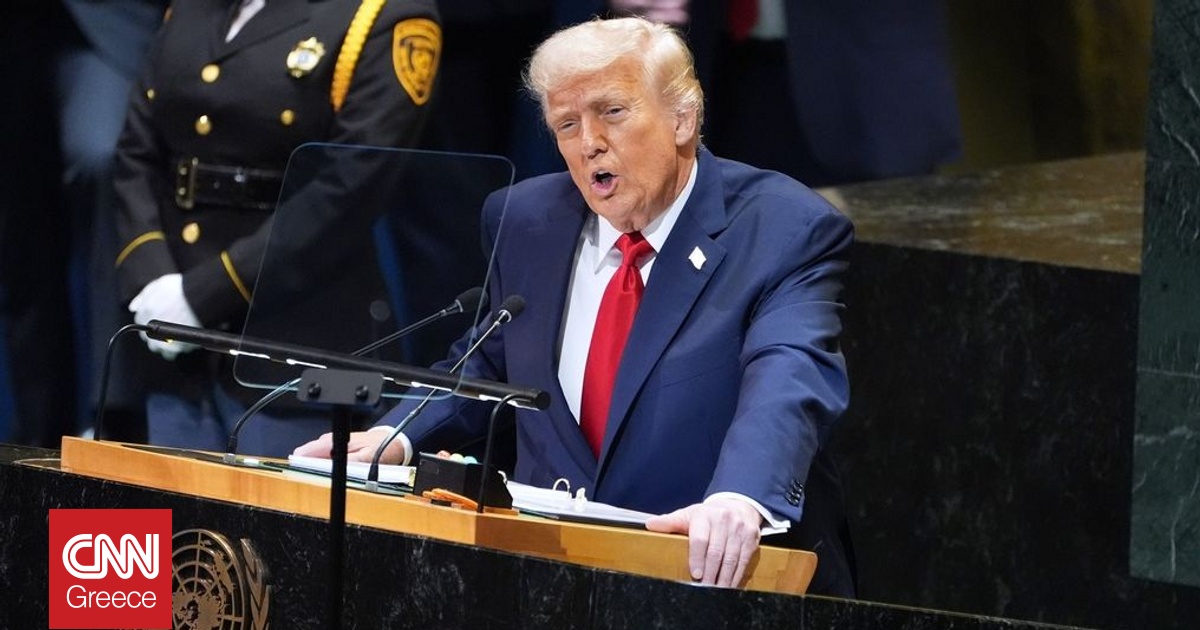 Ο Τραμπ καταγγέλλει «τριπλό σαμποτάζ» στον ΟΗΕ και ζητά έρευνα: Η κυλιόμενη σκάλα και το autocue