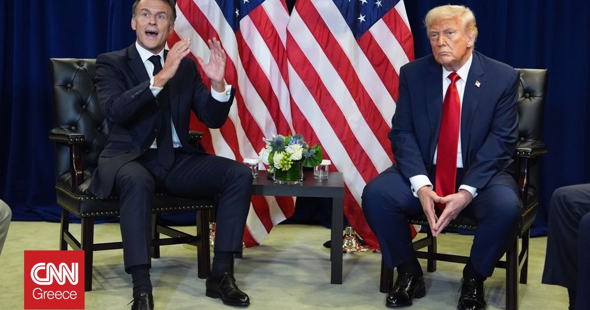 Ξακαθάρισαν ότι διαφωνούν Μακρόν-Τραμπ για το Παλαιστινιακό κράτος: Τετ α τετ συνάντηση στον ΟΗΕ