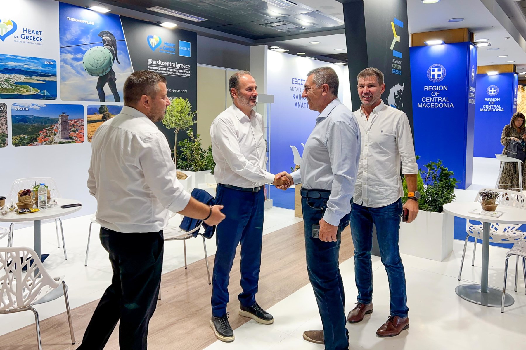 Διαδοχικές επαφές Δημήτρη Κουρέτα στη Διεθνή Έκθεση Θεσσαλονίκης (φωτο)