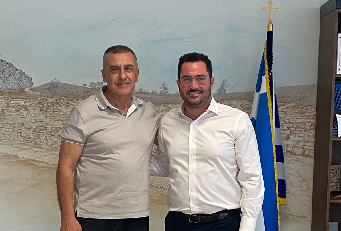 Συνάντηση Δημήτρη Κουρέτα με τον Γραμματέα της Κ.Π.Ε. του ΠΑΣΟΚ Ανδρέα Σπυρόπουλο