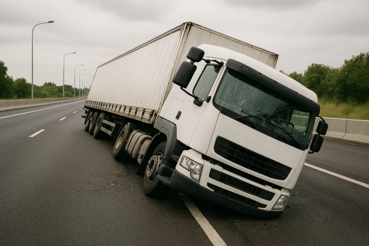 Νταλίκα εξετράπη της πορείας της στην ΠΑΘΕ – Έκλεισε η κυκλοφορία για τρεις ώρες – ONLARISSA.GR Νέα Ειδήσεις Λάρισα