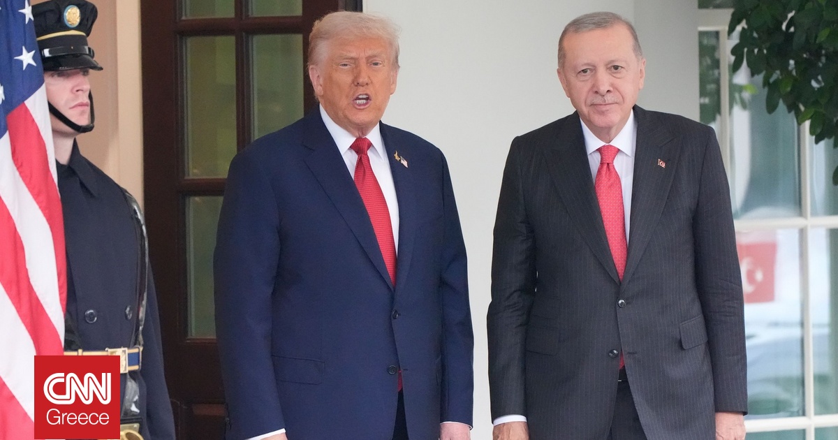 Σε εξέλιξη η συνάντηση Τραμπ – Ερντογάν στο Λευκό Οίκο