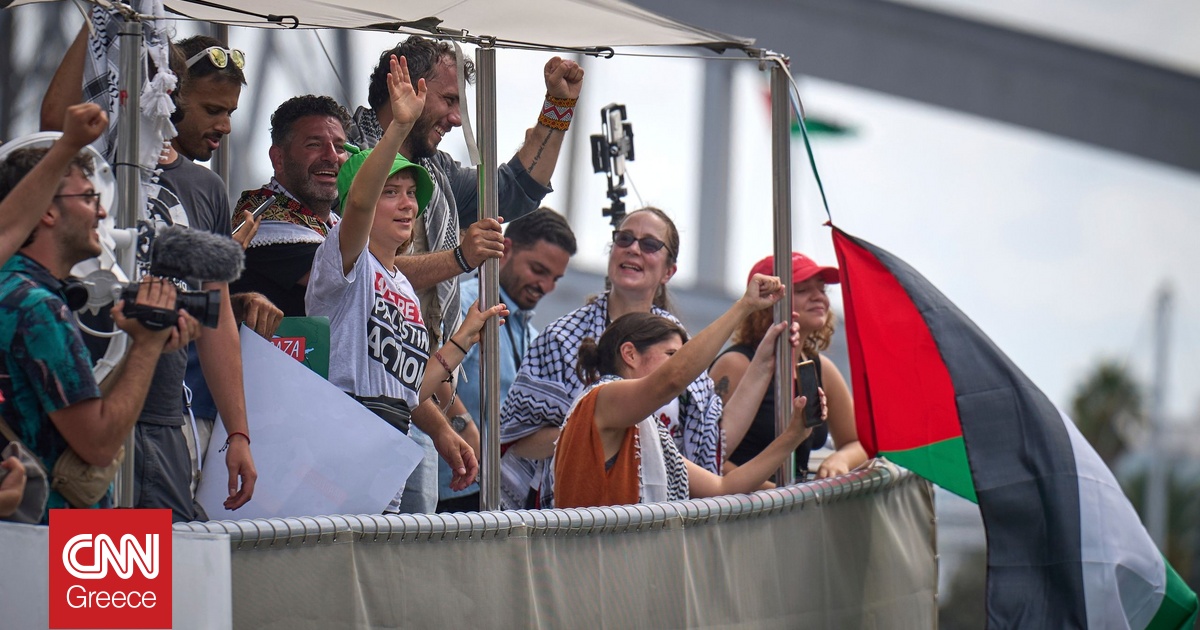 Αναβλήθηκε το ταξίδι του στόλου των ακτιβιστών για τη Γάζα λόγω σφοδρών ανέμων