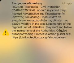 Φωτιά στη Λαγόμανδρα Χαλκιδικής – Zougla