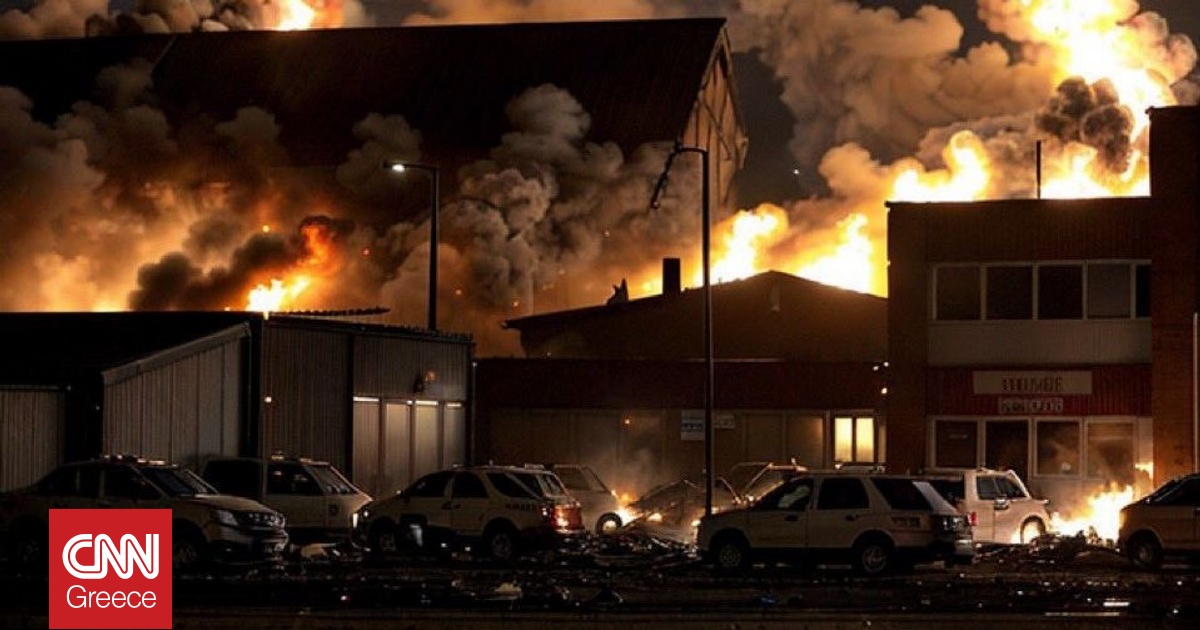 Εκκενώθηκε βιομηχανική ζώνη στην Αγγλία μετά από έκρηξη και πυρκαγιά – Στις φλόγες κτήριο