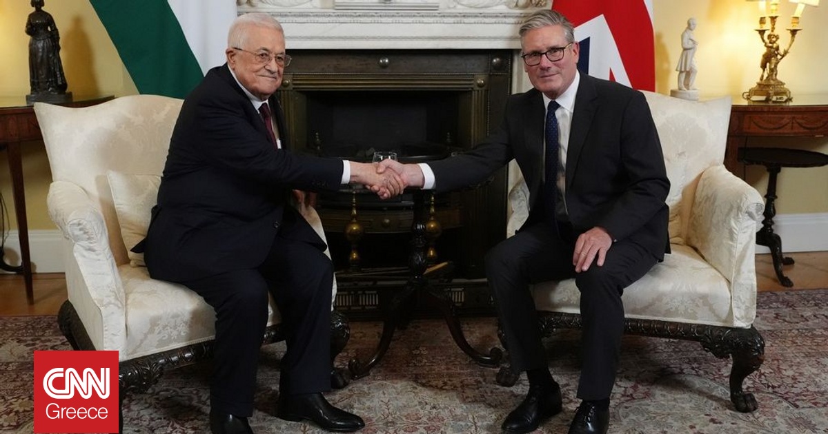 Συνάντηση Αμπάς με Στάρμερ στο Λονδίνο – Τι συζητήθηκε ενόψει της αναγνώρισης Παλαιστινιακού κράτους