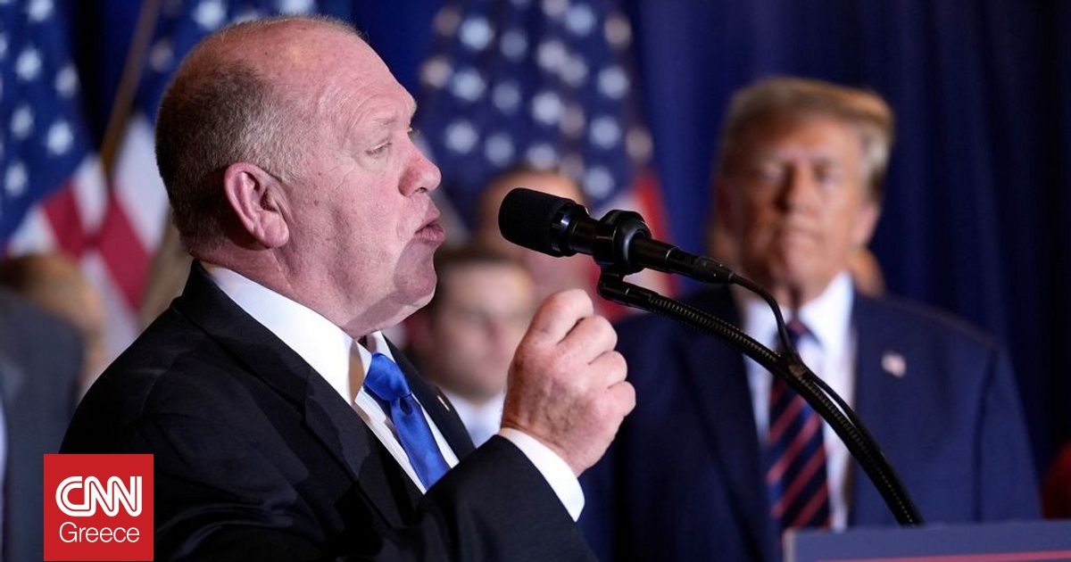 ΗΠΑ: Ο Τραμπ στηρίζει «100%» τον τσάρο των συνόρων Τομ Χόμαν που κατηγορείται για δωροληψία