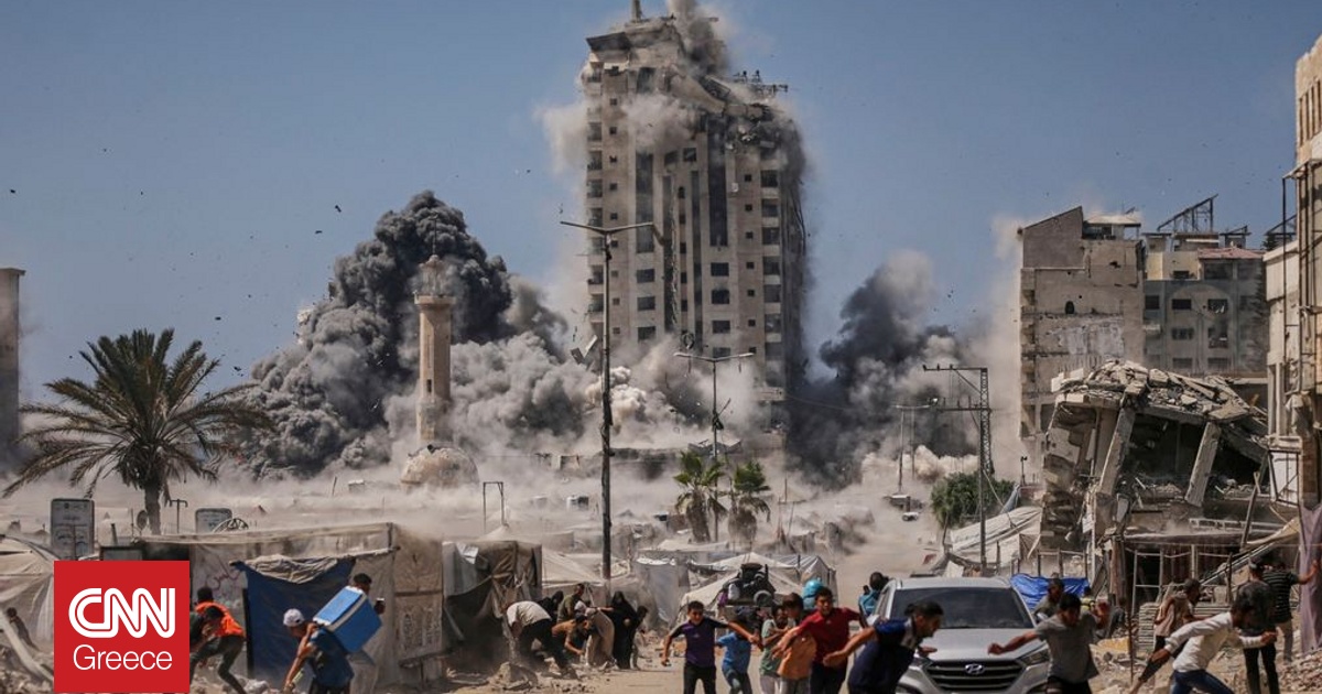 Γάζα: «Έτρεχαν να σωθούν πανικόβλητοι» – Συγκλονιστική μαρτυρία για την ισοπέδωση 12όροφου κτηρίου