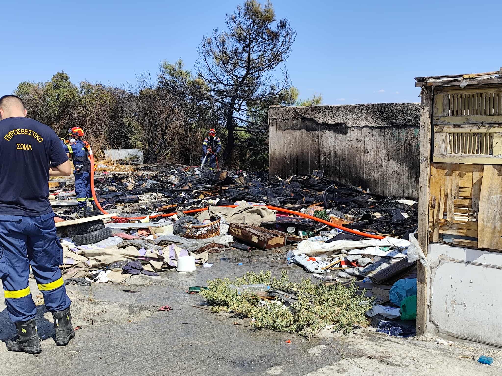 Λέσβος: Υπό έλεγχο η πυρκαγιά στην Παγανή