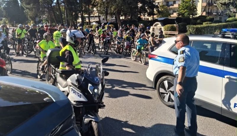 Με ποδήλατα στους δρόμους της Κοζάνης: Δράση της Τροχαίας στο πλαίσιο της Ευρωπαϊκής Εβδομάδας Κινητικότητας