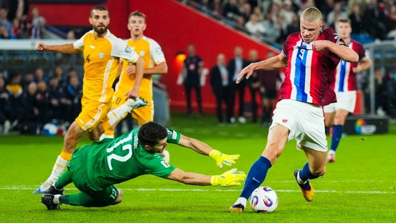 Ο Χάαλαντ ζήτησε συγνώμη από τον τερματοφύλακα της Μολδαβίας για τα 5 γκολ που σημείωσε