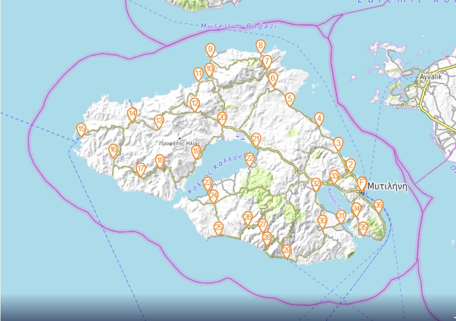 Ξεκίνησε η σκυταλοδρομία Λέσβου – 320 χλμ από 150 δρομείς σε όλο το νησί