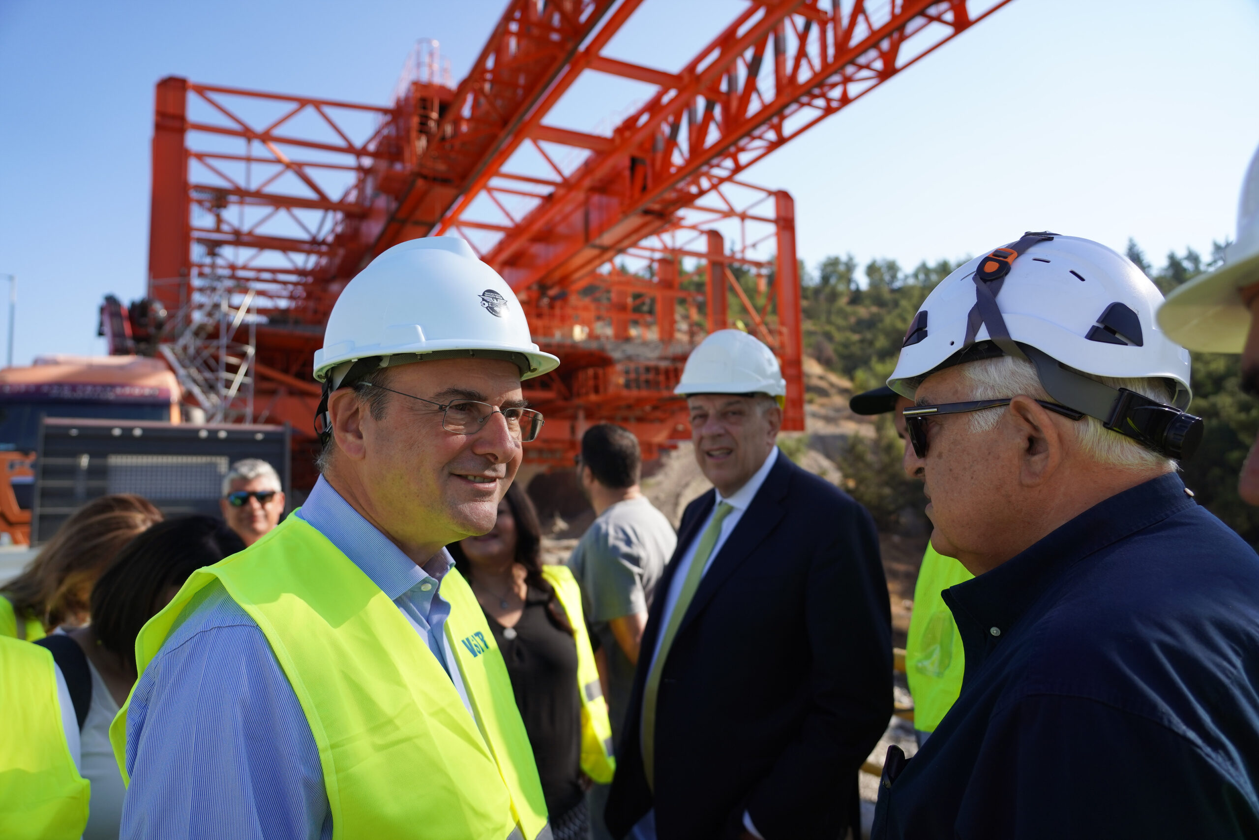 Επιθεώρηση εργασιών του Flyover Θεσσαλονίκης από τον Κωστή Χατζηδάκη