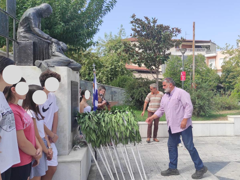 Ο Ιωάννης Σταθάς στην εκδήλωση μνήμης και τιμής για τους απαγχονισθέντες Λιβαδείτες