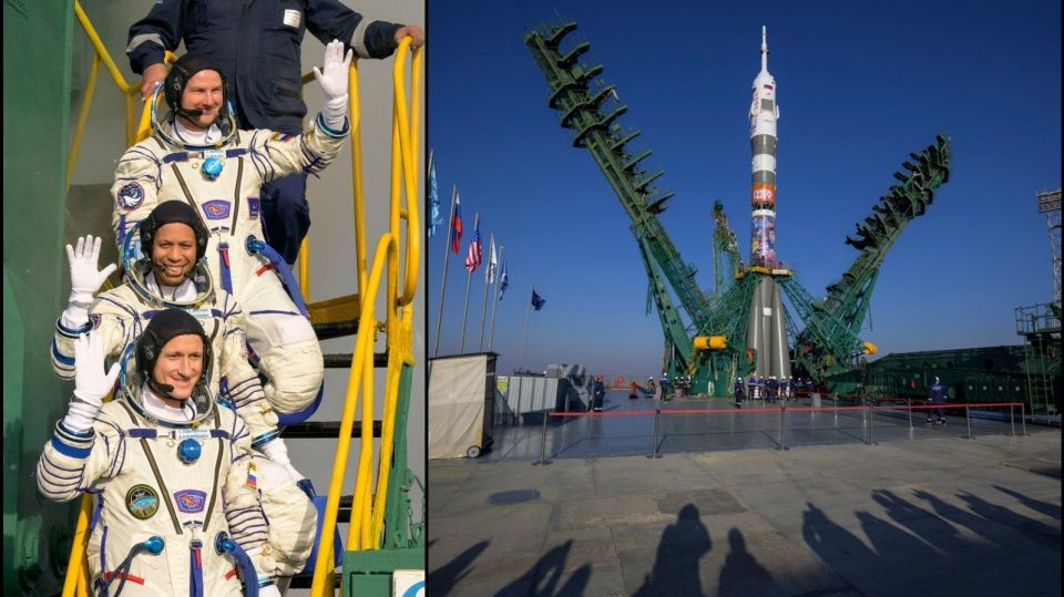 Με Ρώσους και Αμερικανούς αστροναύτες εκτοξεύτηκε το διαστημόπλοιο Σογιούζ