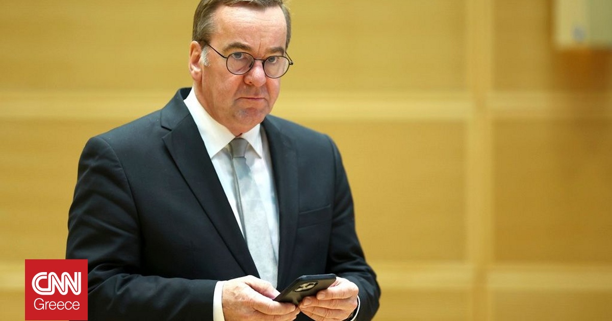 Πιστόριους: Η Γερμανία δεν θα επιτύχει τον στόχο για 3,5% του ΑΕΠ στις αμυντικές δαπάνες το 2029