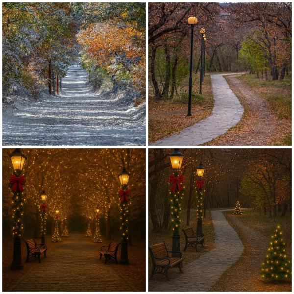 Από την πραγματικότητα στο όραμα: Η εορταστική εκδοχή του δάσους Κουρί μέσα από τα μάτια του Αργύρη Καραμούζα