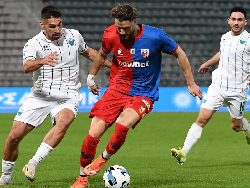 Τέλος πρώτου μέρους. 1-1 στο Πανθεσσαλικό, ο Λεβαδειακός